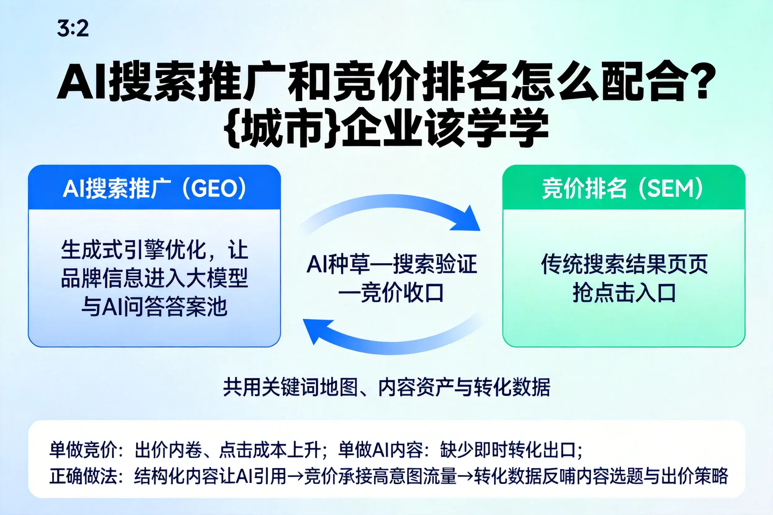 AI搜索推广和竞价排名怎么配合？周口企业该学学